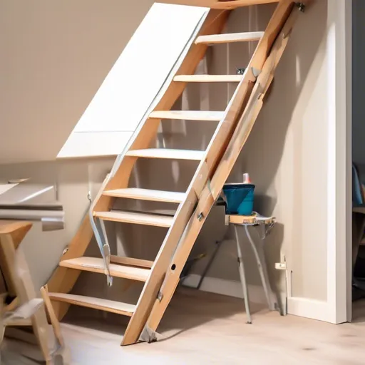 Сходи розкладні на горище своїми руками - робимо покроково