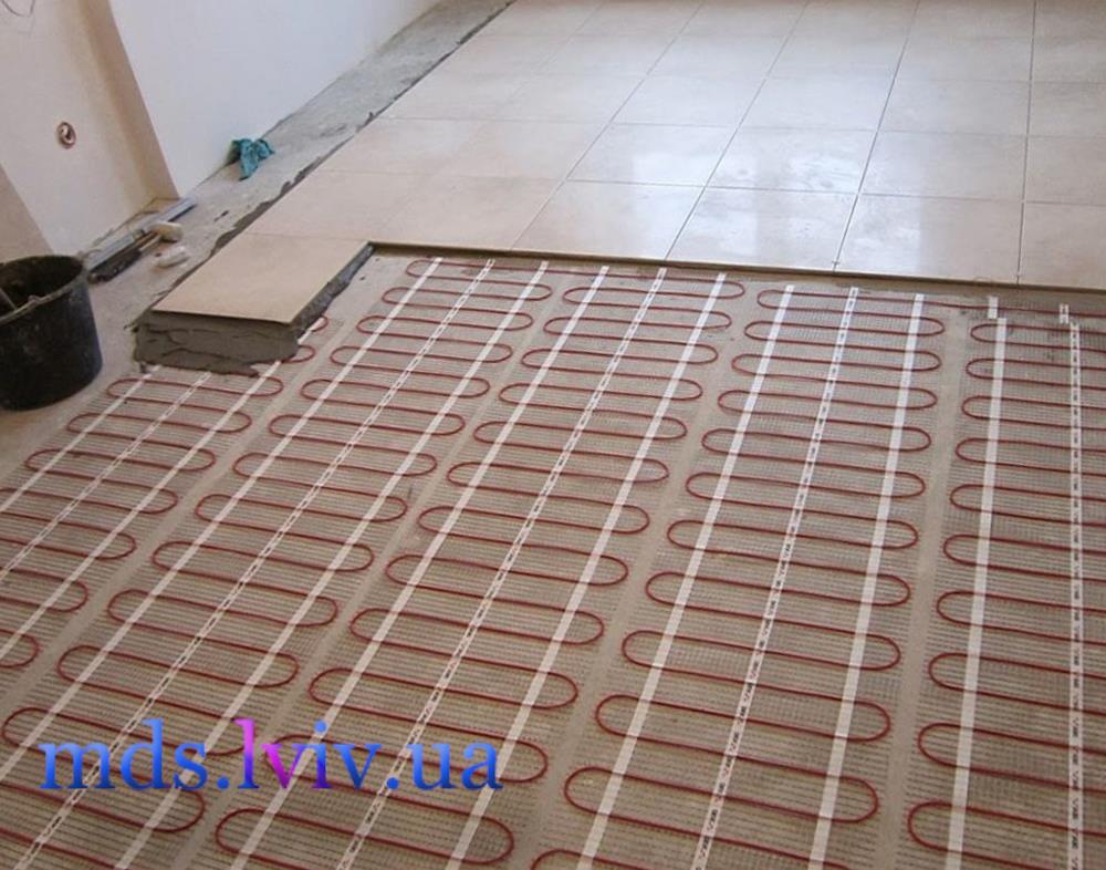 Монтаж електричної теплої підлоги під плитку у Львові
