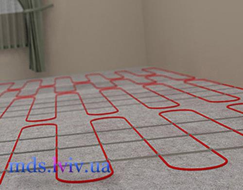 Укладання нагрівального мату перед монтажем плитки