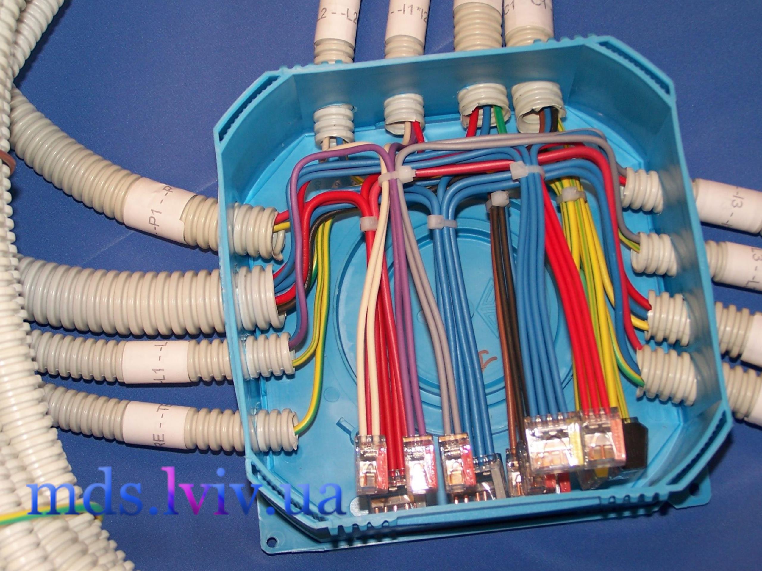 Електрощит з автоматами та дифзахистом під час монтажу у Львові