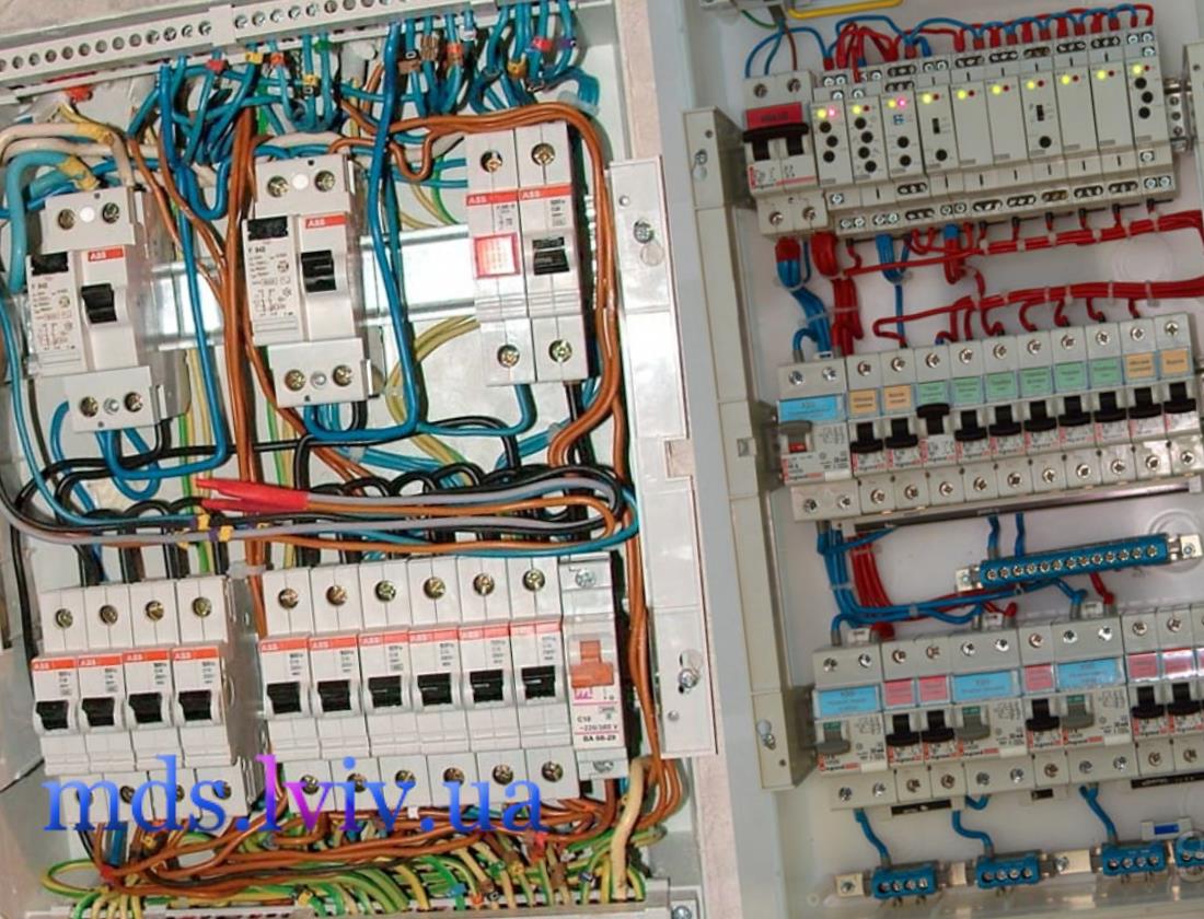Акуратна збірка електрощита з автоматами у Львові