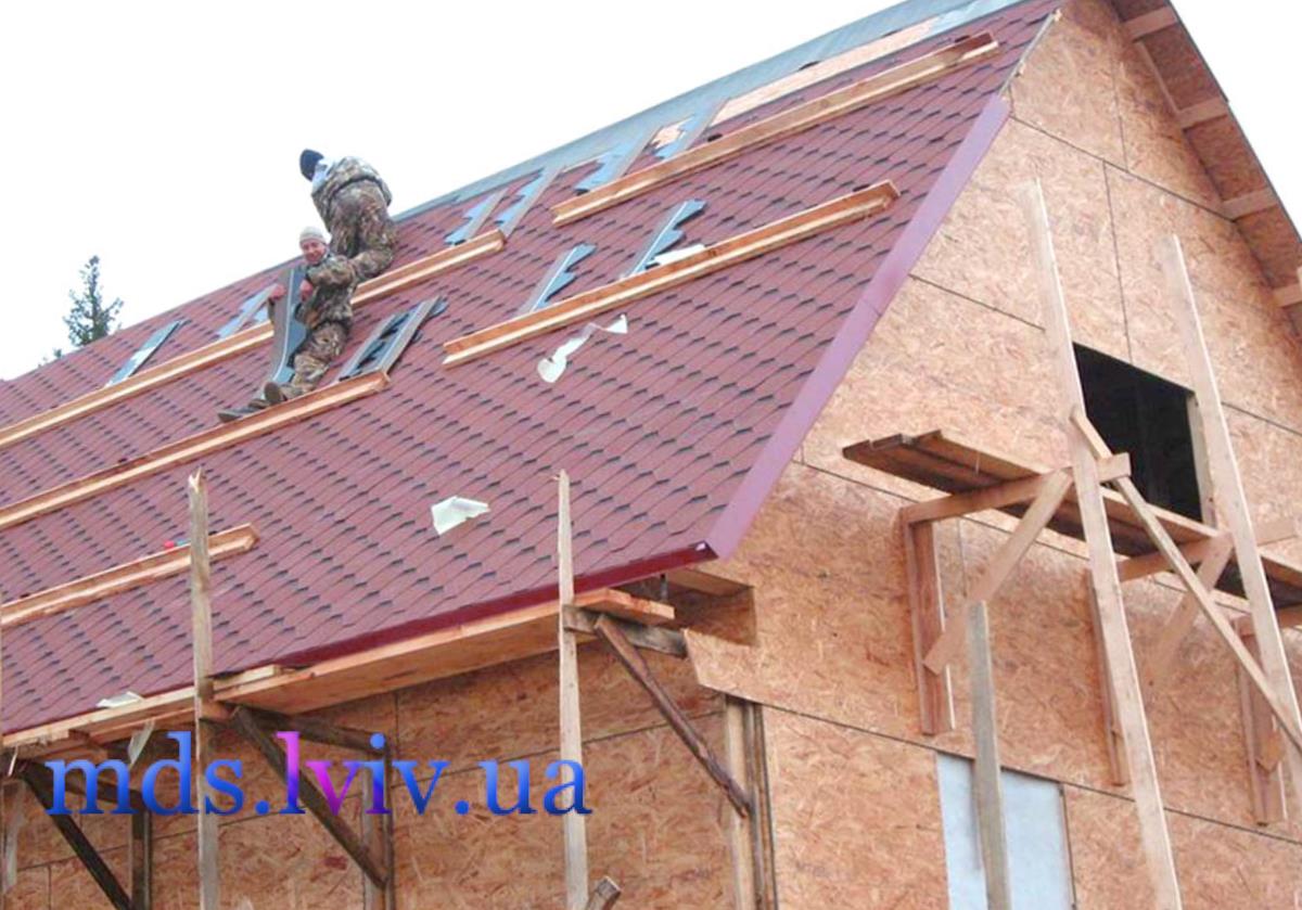 Будівництво даху Львів