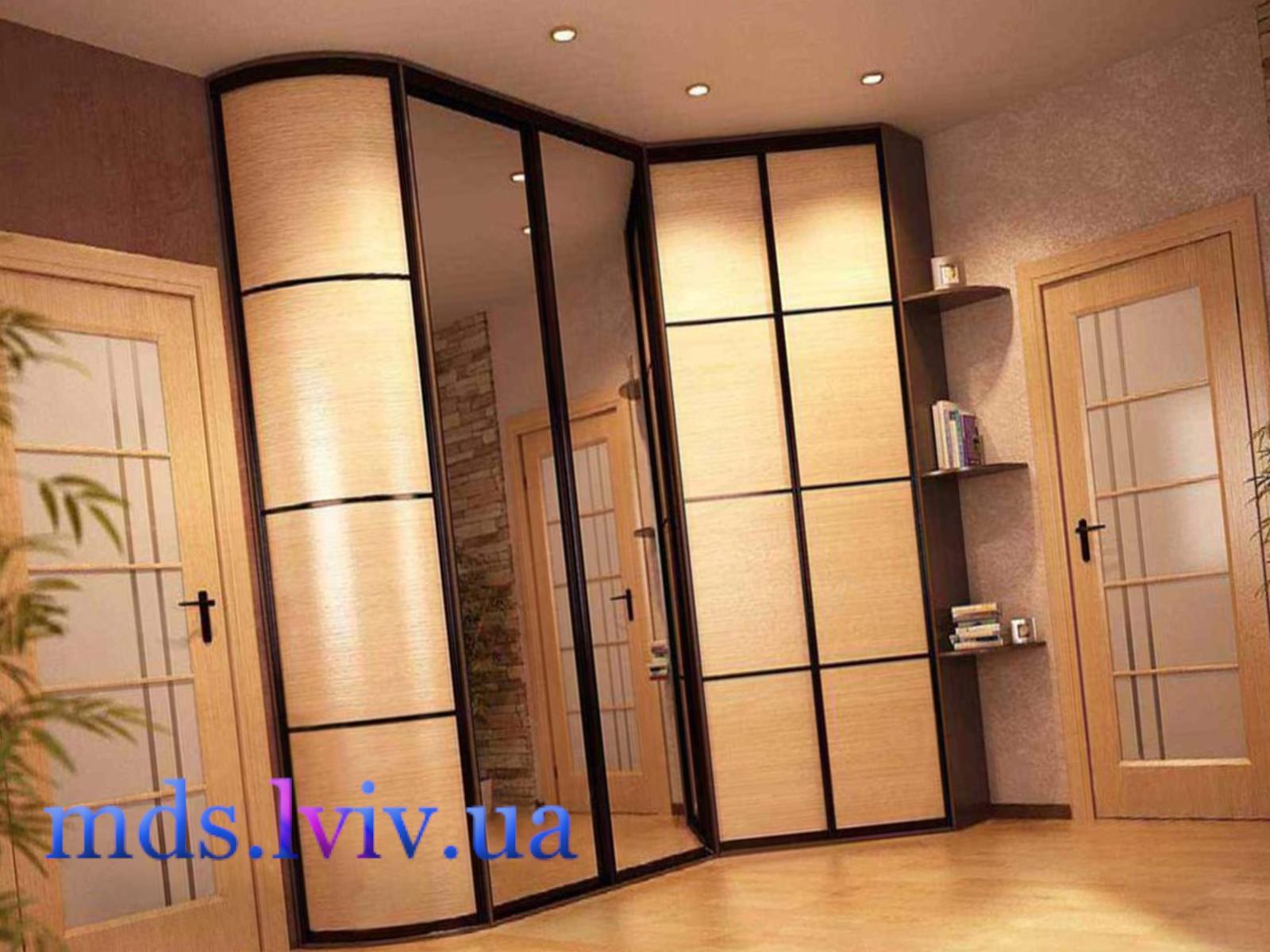 Кутові шафи купе на замовлення Львів