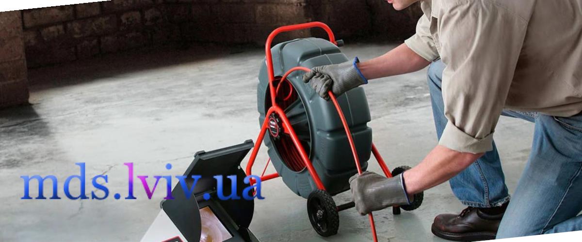 діагностика засмічення труб та пошкоджень каналізації на відеокамеру