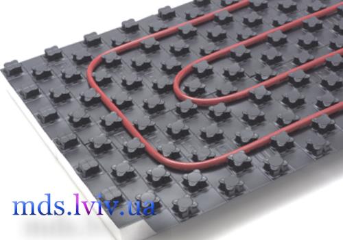 Контур теплої підлоги розкладка труби та підключення до колектора