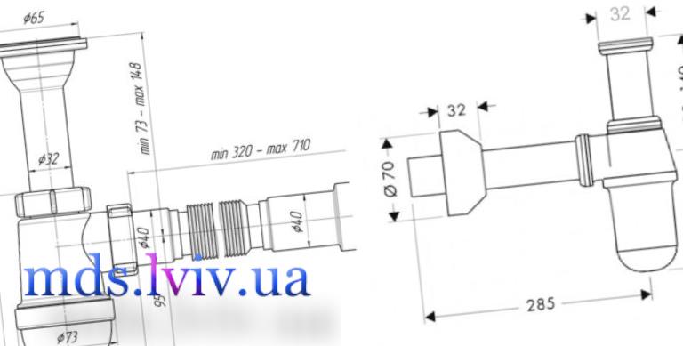 Профілактичний огляд сифона та очищення колби