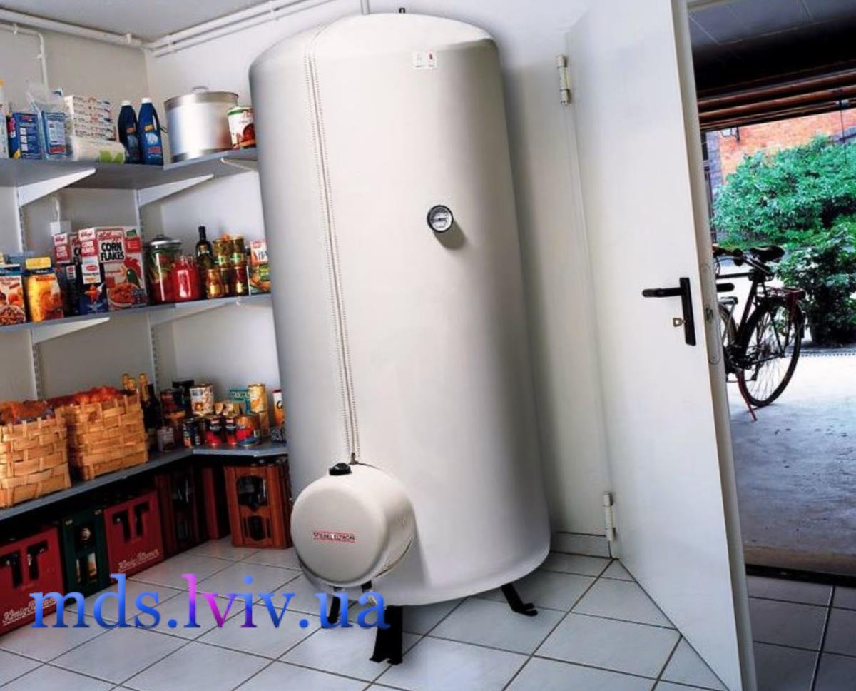 майстер монтує бойлер