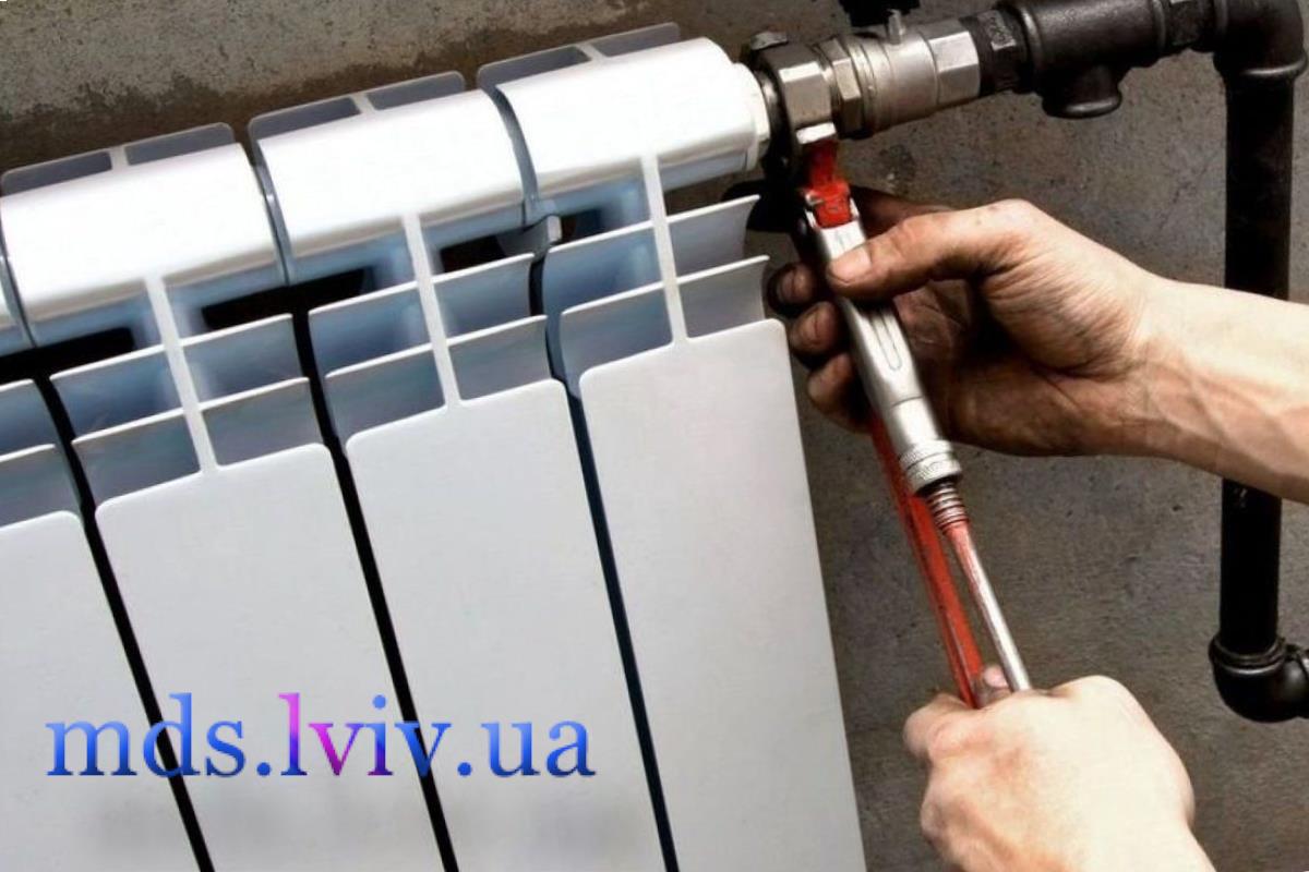 схема підключення радіатора