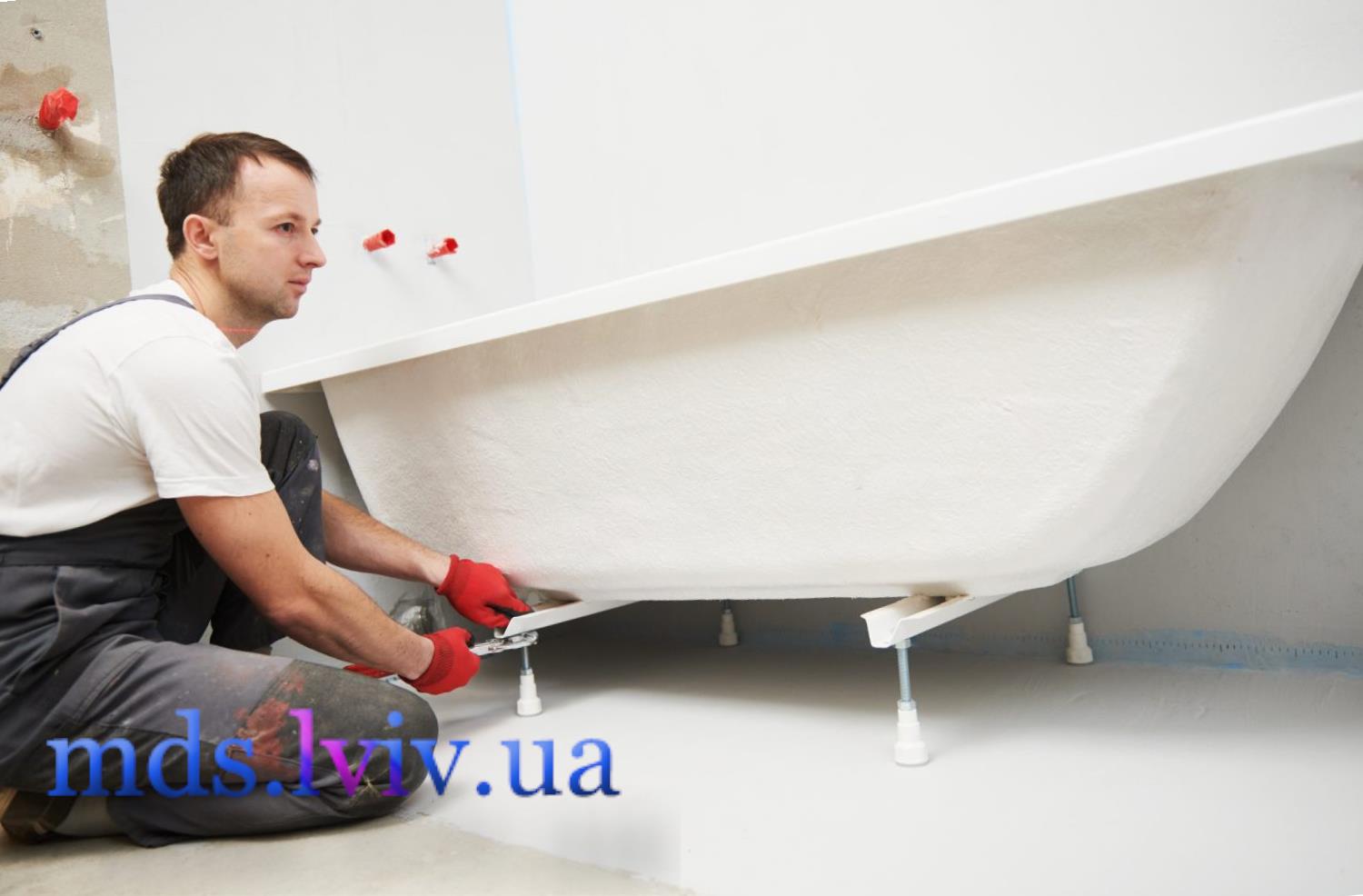 підключення ванни до каналізації через сифон