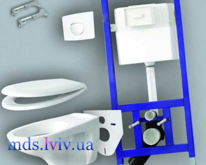 монтаж підвісного унітазу у Львові