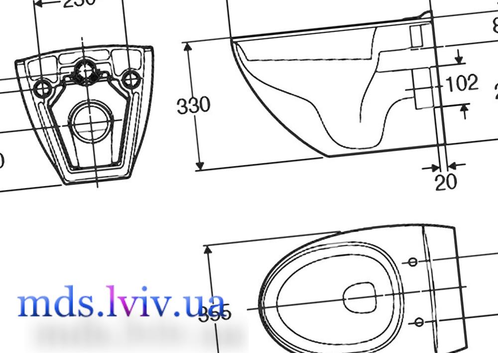 підключення підвісного унітазу