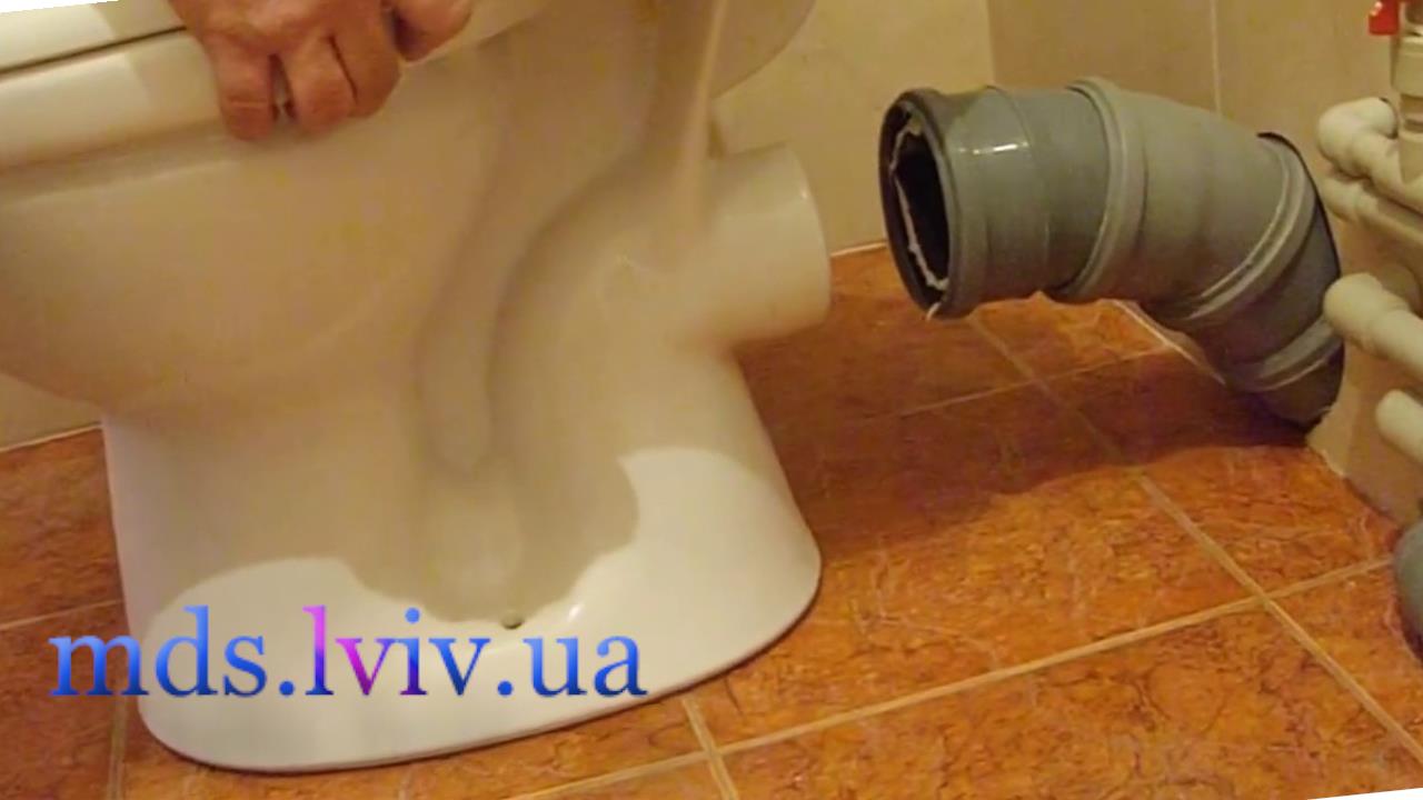 перевірка герметичності унітазу