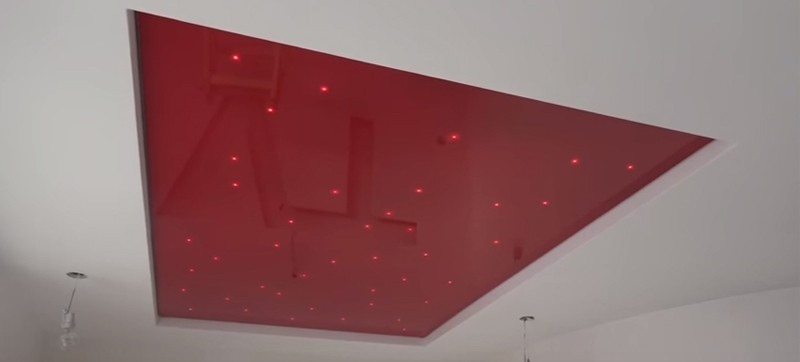 Зоряне небо. Монтаж натяжної стелі