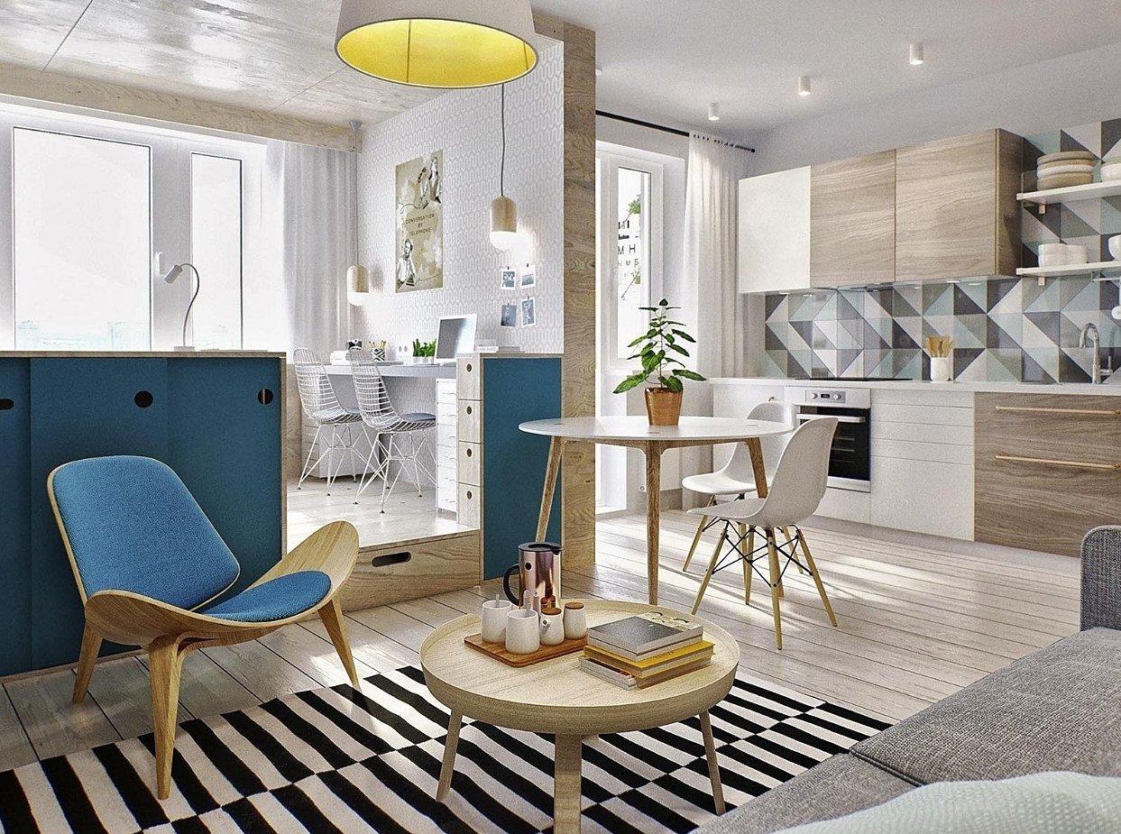 Дизайн однокімнатної квартири Львів