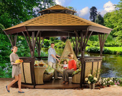 Альтанки для заміського будинку з барбекю