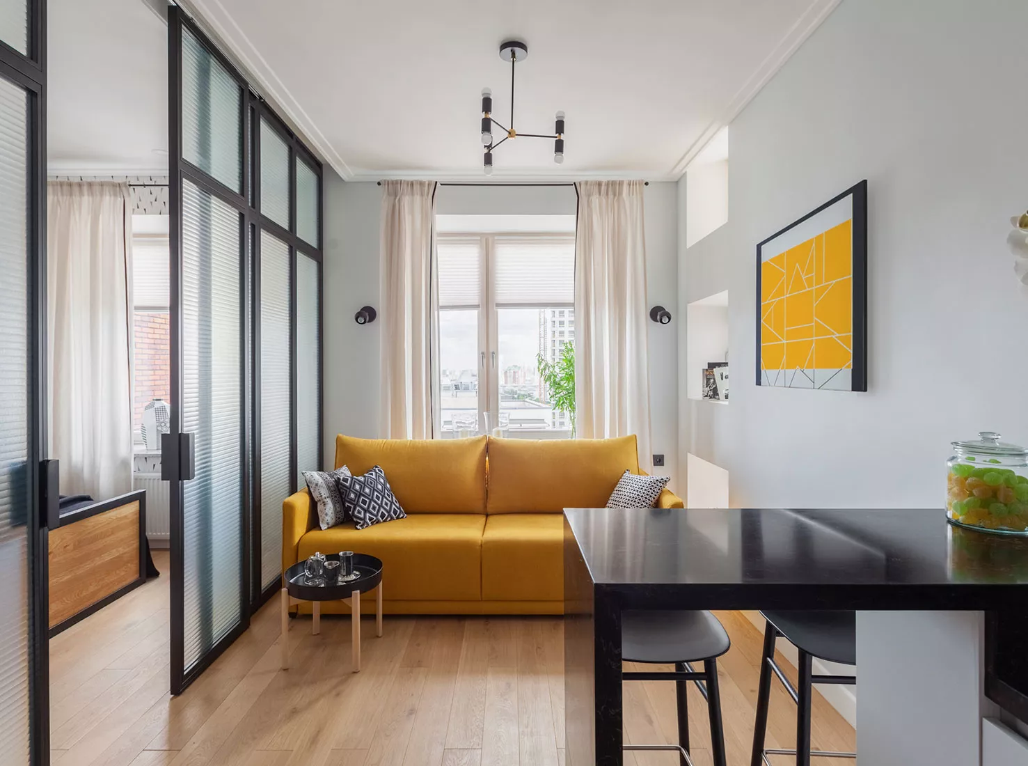 Дизайн однокімнатної квартири: 35 стильних прикладів сучасного оформлення