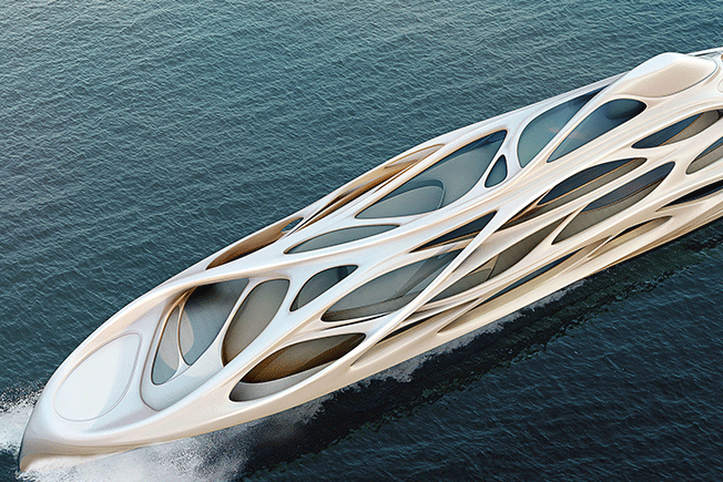 Яхта Unique Circle, проект ZHA.