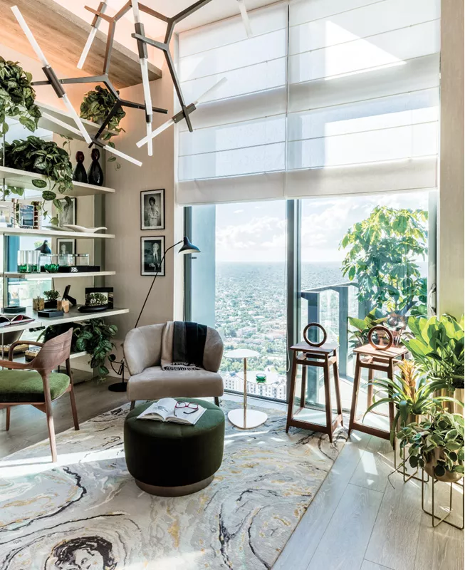 Рожевий та зелений в інтер’єрі вітальні: 33 стильні рішення для натхнення