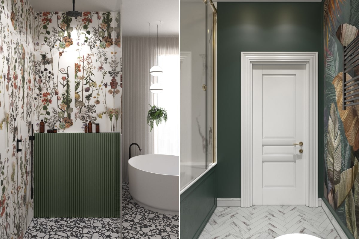 Шпалери у ванній: економія чи нерозсудливість?