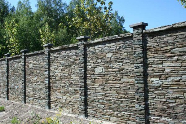Паркан із каменю своїми руками - покрокова інструкція!