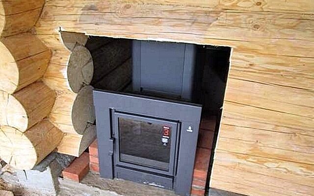 Як зробити правильно своїми руками Установка печі в лазні з виносною топкою