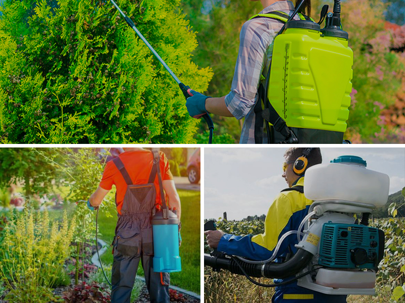 Види садових обприскувачів