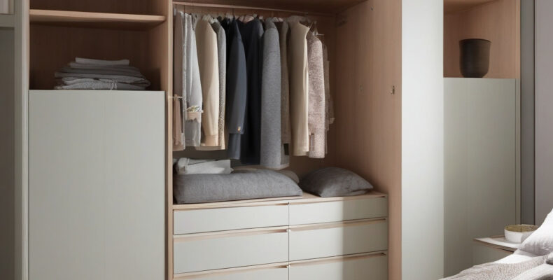 Як зробити гардеробну в ніші