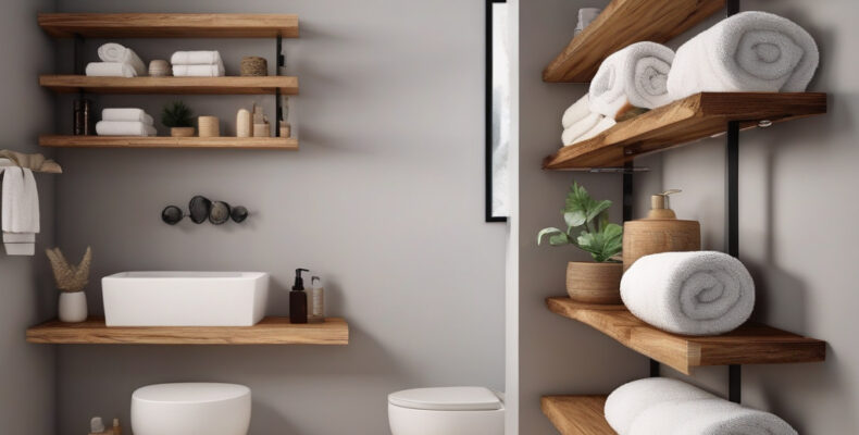 Полички у ванну з дощок