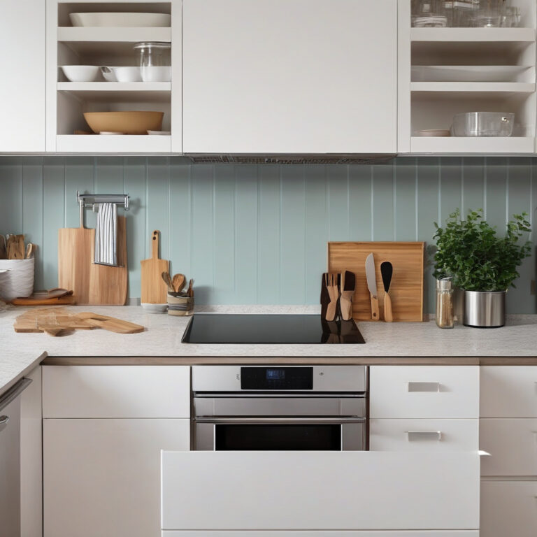 Монтаж фартуха на кухні з ПВХ панелей